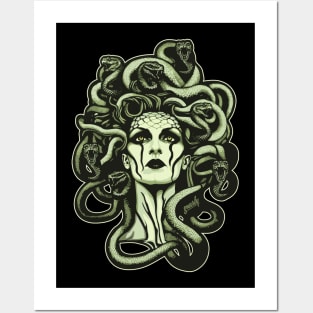 Gorgon Goddess Medusa by gnarly Posters and Art